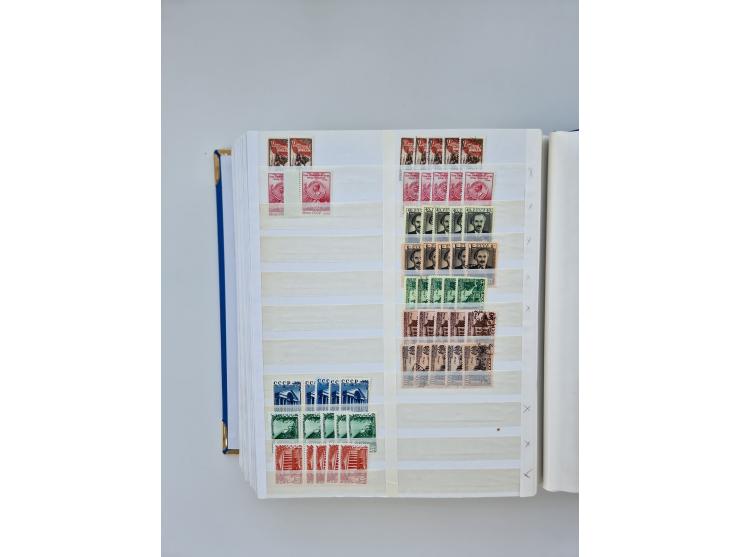 1940/60, massive mint never hinged and used accumulation with an abundance of duplicates, some better values throughout like 