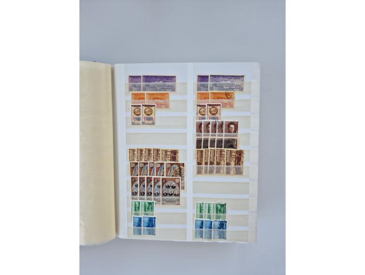 1940/60, massive mint never hinged and used accumulation with an abundance of duplicates, some better values throughout like 