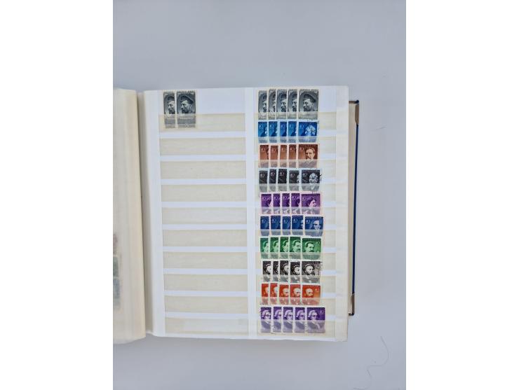 1940/60, massive mint never hinged and used accumulation with an abundance of duplicates, some better values throughout like 