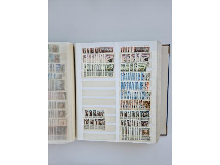 1940/60, massive mint never hinged and used accumulation with an abundance of duplicates, some better values throughout like 