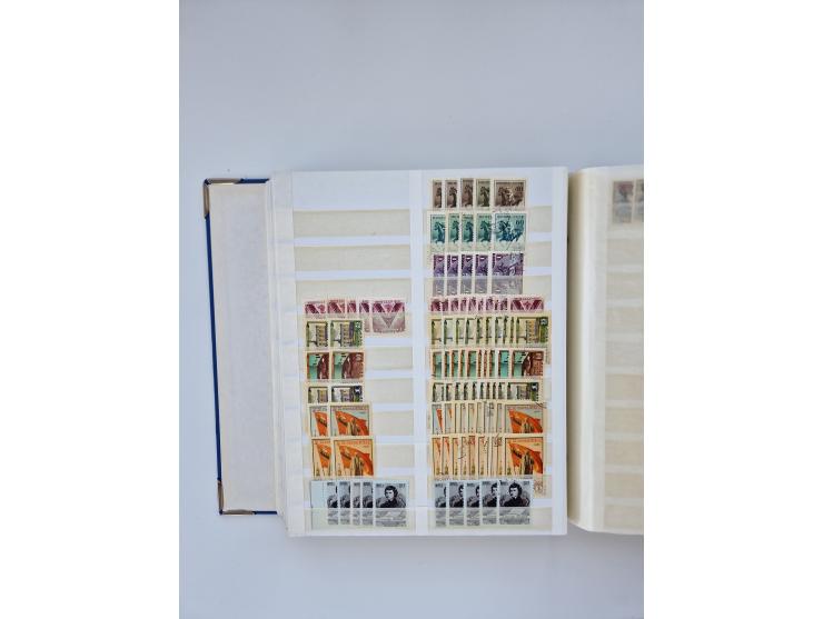 1940/60, massive mint never hinged and used accumulation with an abundance of duplicates, some better values throughout like 