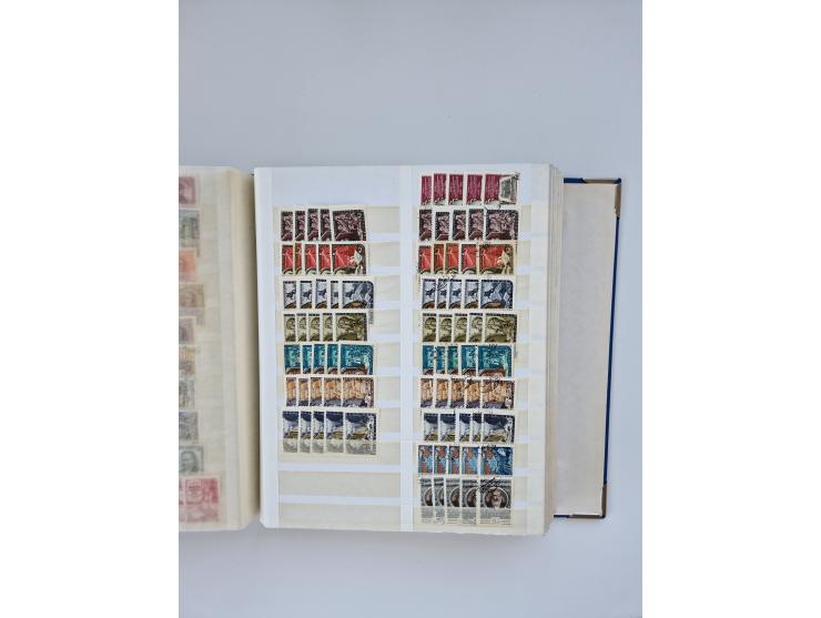 1940/60, massive mint never hinged and used accumulation with an abundance of duplicates, some better values throughout like 