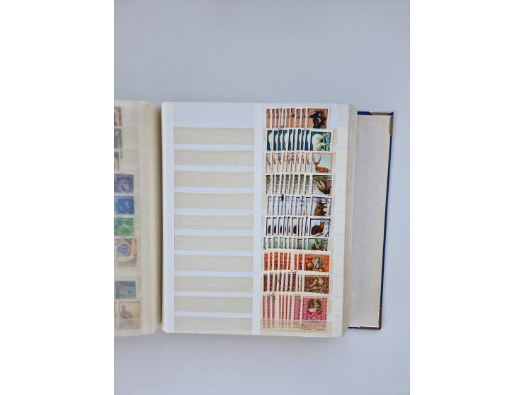 1940/60, massive mint never hinged and used accumulation with an abundance of duplicates, some better values throughout like 