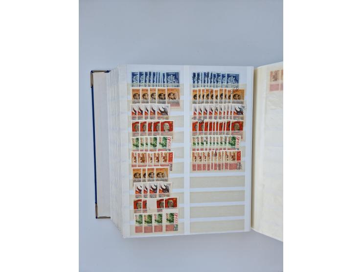 1940/60, massive mint never hinged and used accumulation with an abundance of duplicates, some better values throughout like 