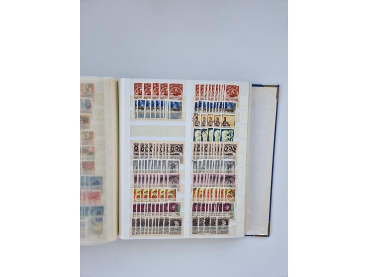 1940/60, massive mint never hinged and used accumulation with an abundance of duplicates, some better values throughout like 