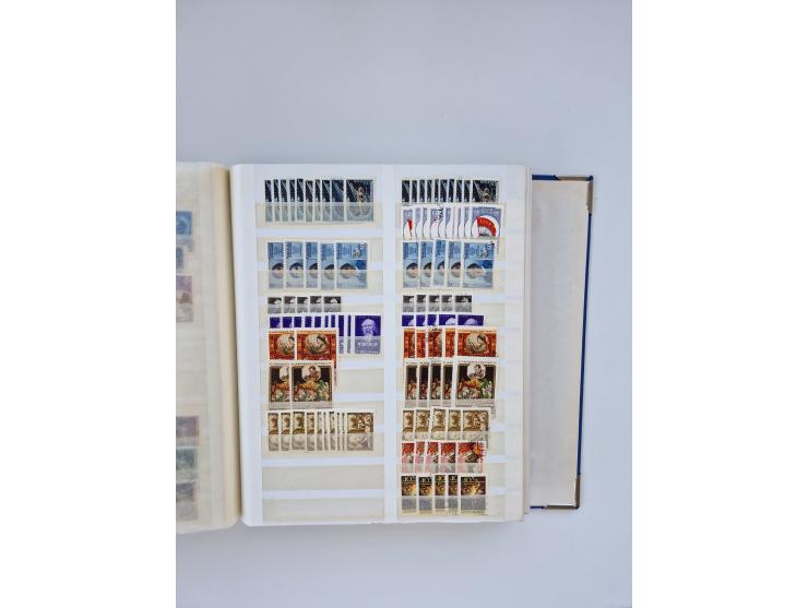 1940/60, massive mint never hinged and used accumulation with an abundance of duplicates, some better values throughout like 