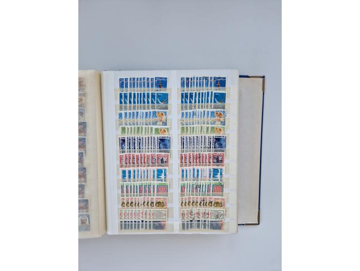 1940/60, massive mint never hinged and used accumulation with an abundance of duplicates, some better values throughout like 