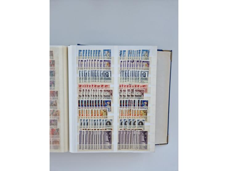 1940/60, massive mint never hinged and used accumulation with an abundance of duplicates, some better values throughout like 