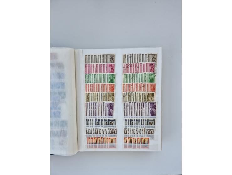 1940/60, massive mint never hinged and used accumulation with an abundance of duplicates, some better values throughout like 