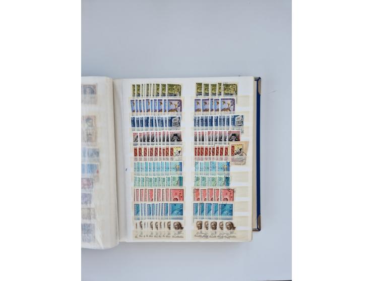 1940/60, massive mint never hinged and used accumulation with an abundance of duplicates, some better values throughout like 