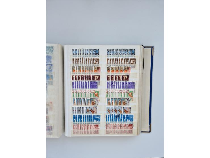 1940/60, massive mint never hinged and used accumulation with an abundance of duplicates, some better values throughout like 