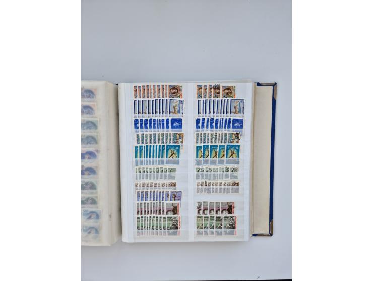 1940/60, massive mint never hinged and used accumulation with an abundance of duplicates, some better values throughout like 