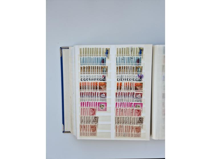 1940/60, massive mint never hinged and used accumulation with an abundance of duplicates, some better values throughout like 