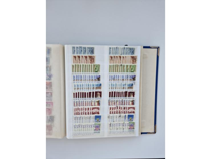 1940/60, massive mint never hinged and used accumulation with an abundance of duplicates, some better values throughout like 