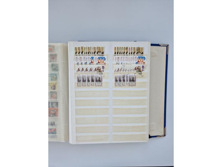 1940/60, massive mint never hinged and used accumulation with an abundance of duplicates, some better values throughout like 