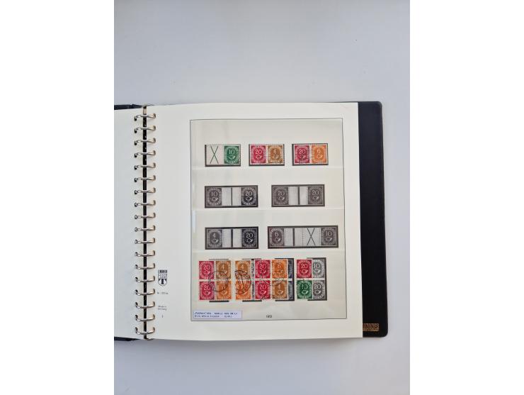 1951/2019, postfrische/gestempelte und winzig ungebrauchte Sammlung Zusammendrucke, Markenheftchen, Markensets und gestempelt