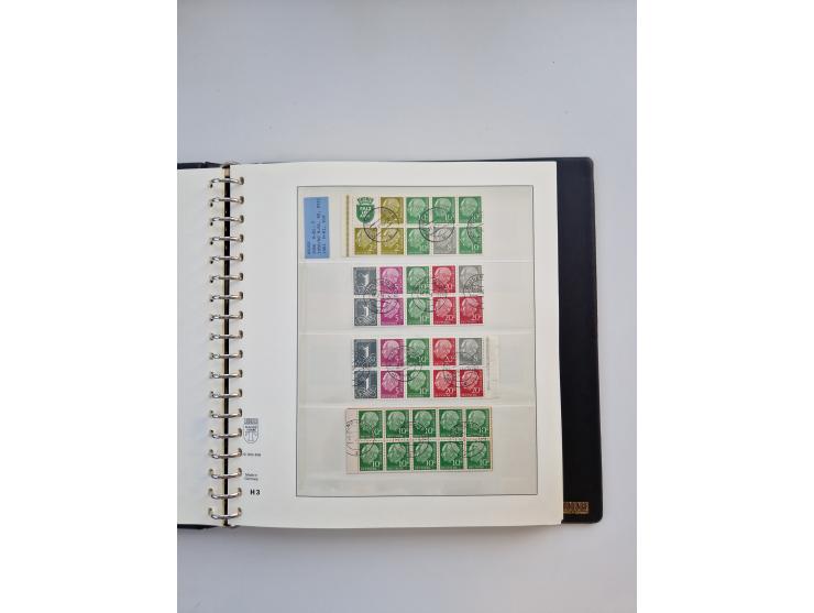 1951/2019, postfrische/gestempelte und winzig ungebrauchte Sammlung Zusammendrucke, Markenheftchen, Markensets und gestempelt