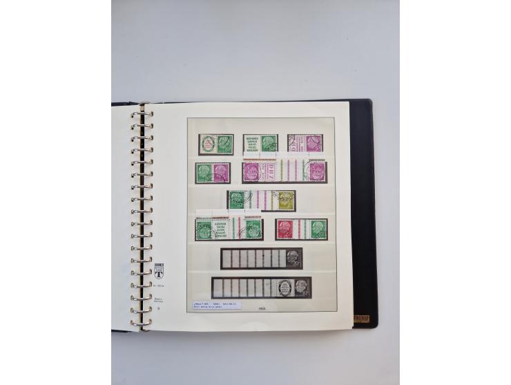 1951/2019, postfrische/gestempelte und winzig ungebrauchte Sammlung Zusammendrucke, Markenheftchen, Markensets und gestempelt