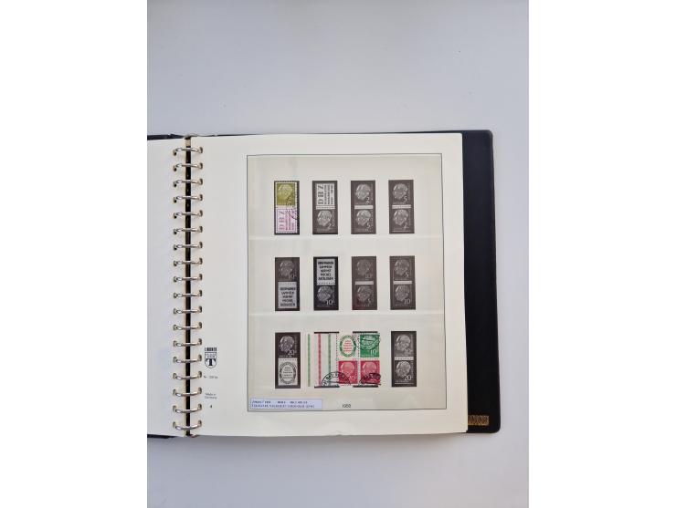 1951/2019, postfrische/gestempelte und winzig ungebrauchte Sammlung Zusammendrucke, Markenheftchen, Markensets und gestempelt