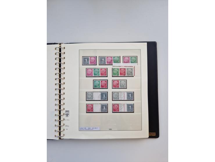 1951/2019, postfrische/gestempelte und winzig ungebrauchte Sammlung Zusammendrucke, Markenheftchen, Markensets und gestempelt