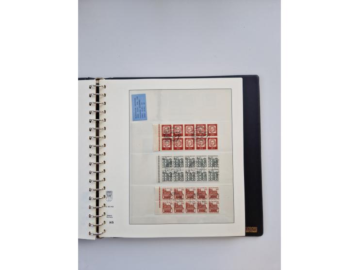 1951/2019, postfrische/gestempelte und winzig ungebrauchte Sammlung Zusammendrucke, Markenheftchen, Markensets und gestempelt