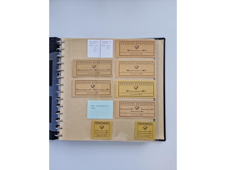 1951/2019, postfrische/gestempelte und winzig ungebrauchte Sammlung Zusammendrucke, Markenheftchen, Markensets und gestempelt