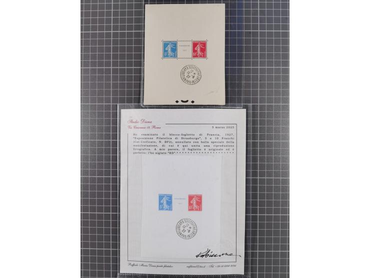 1917/36, group of mint never hinged/unused and used selection with one card, many better items with Mi.-Nr. 148-155 cpl. set 