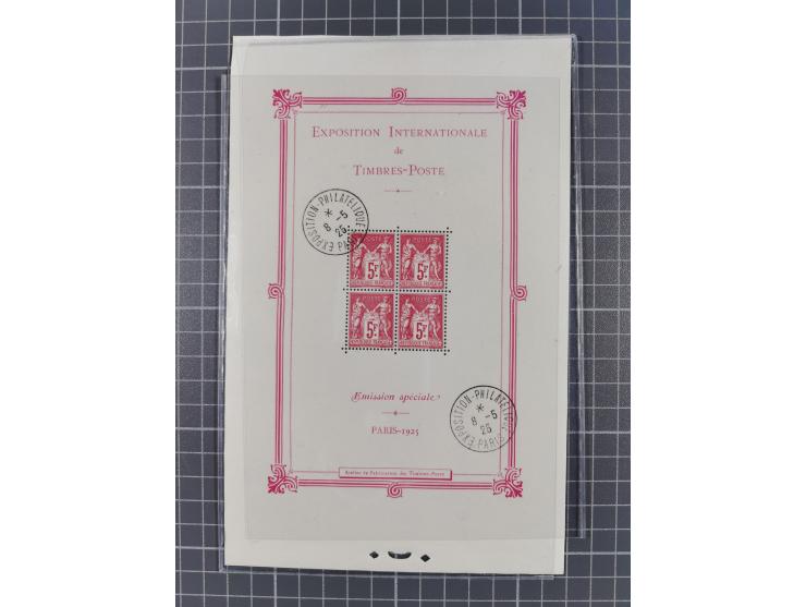 1917/36, group of mint never hinged/unused and used selection with one card, many better items with Mi.-Nr. 148-155 cpl. set 