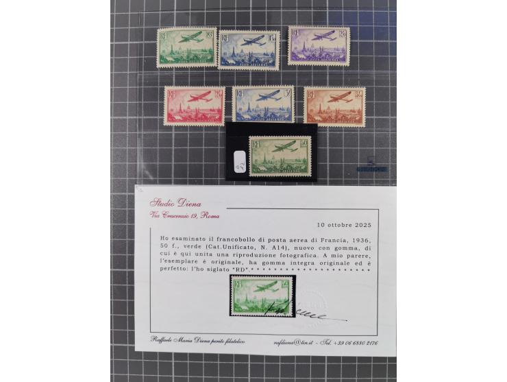 1917/36, group of mint never hinged/unused and used selection with one card, many better items with Mi.-Nr. 148-155 cpl. set 