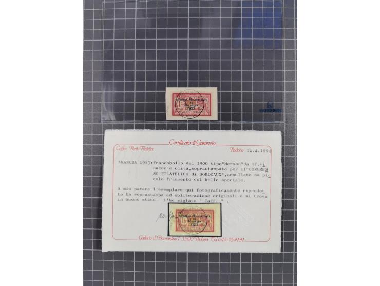 1917/36, group of mint never hinged/unused and used selection with one card, many better items with Mi.-Nr. 148-155 cpl. set 