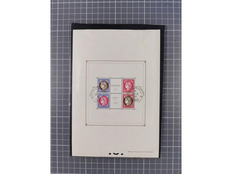 1917/36, group of mint never hinged/unused and used selection with one card, many better items with Mi.-Nr. 148-155 cpl. set 