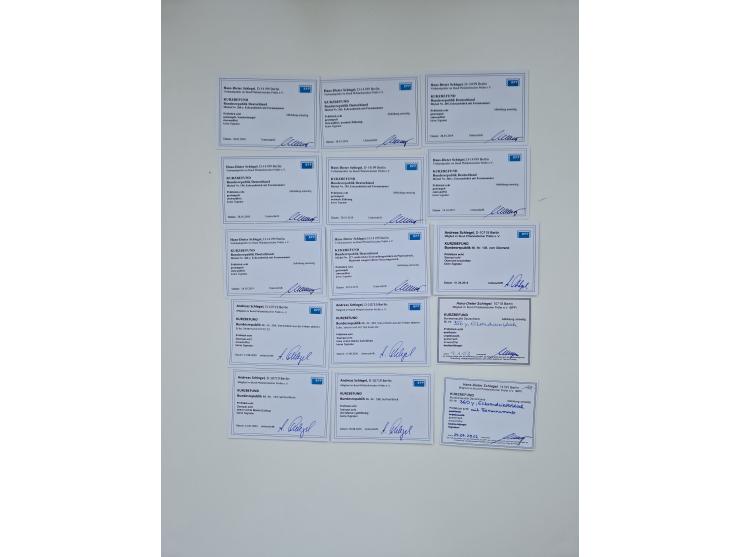 1951/2023, reichhaltiger postfrischer/ungebrauchter und gestempelter Sammlungsbestand mit Viererblocks, Bogenecken, Oberrands