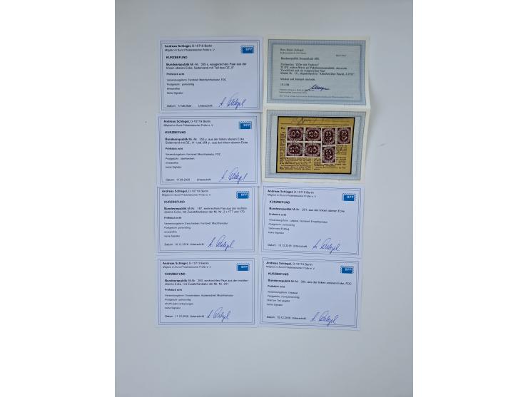 1951/2023, reichhaltiger postfrischer/ungebrauchter und gestempelter Sammlungsbestand mit Viererblocks, Bogenecken, Oberrands