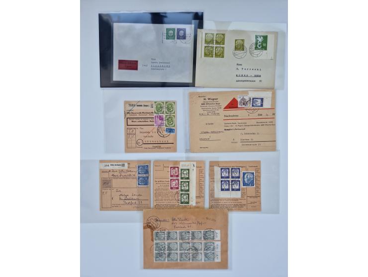 1951/2023, reichhaltiger postfrischer/ungebrauchter und gestempelter Sammlungsbestand mit Viererblocks, Bogenecken, Oberrands