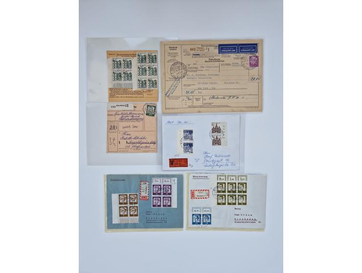 1951/2023, reichhaltiger postfrischer/ungebrauchter und gestempelter Sammlungsbestand mit Viererblocks, Bogenecken, Oberrands