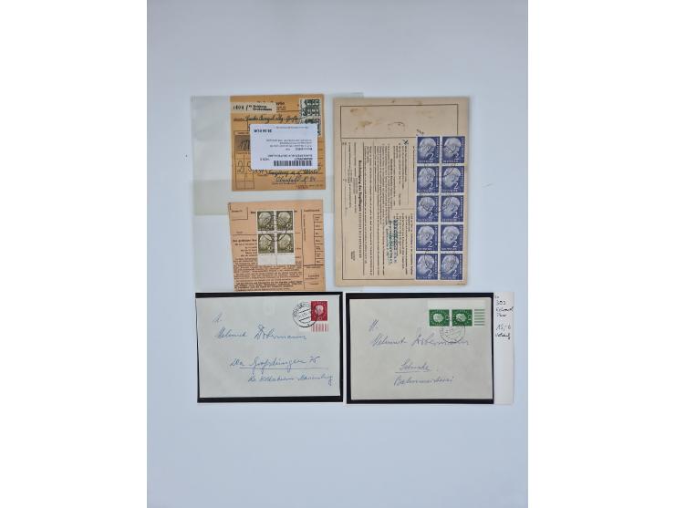 1951/2023, reichhaltiger postfrischer/ungebrauchter und gestempelter Sammlungsbestand mit Viererblocks, Bogenecken, Oberrands