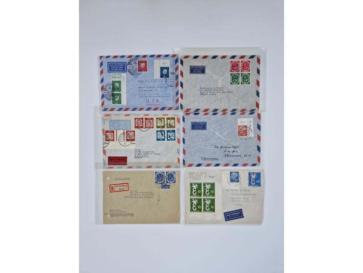 1951/2023, reichhaltiger postfrischer/ungebrauchter und gestempelter Sammlungsbestand mit Viererblocks, Bogenecken, Oberrands