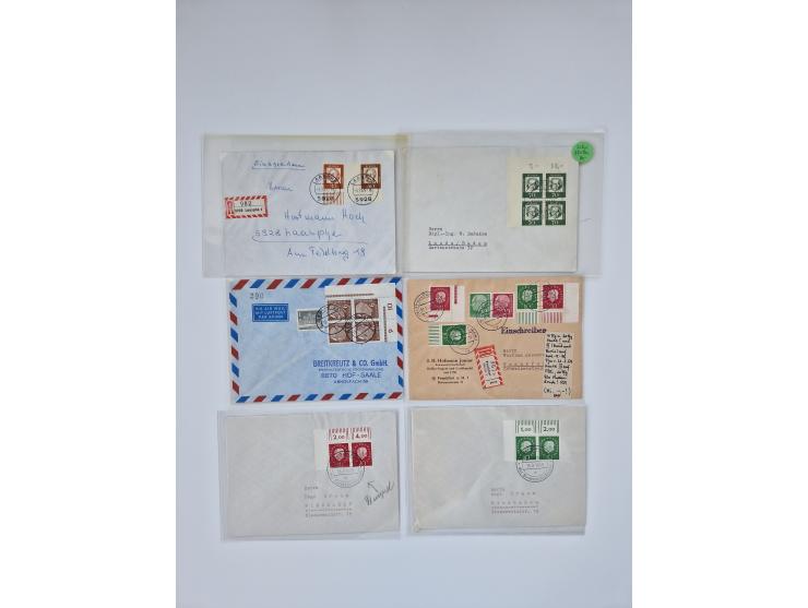 1951/2023, reichhaltiger postfrischer/ungebrauchter und gestempelter Sammlungsbestand mit Viererblocks, Bogenecken, Oberrands