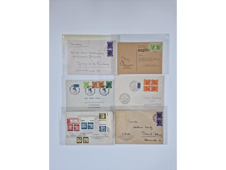 1951/2023, reichhaltiger postfrischer/ungebrauchter und gestempelter Sammlungsbestand mit Viererblocks, Bogenecken, Oberrands