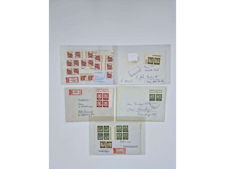 1951/2023, reichhaltiger postfrischer/ungebrauchter und gestempelter Sammlungsbestand mit Viererblocks, Bogenecken, Oberrands