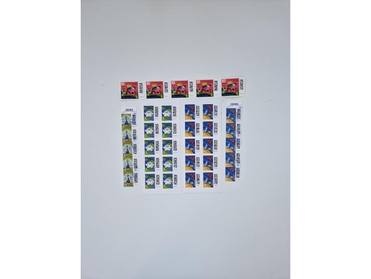 1951/2023, reichhaltiger postfrischer/ungebrauchter und gestempelter Sammlungsbestand mit Viererblocks, Bogenecken, Oberrands