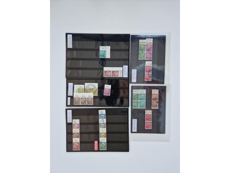 1951/2023, reichhaltiger postfrischer/ungebrauchter und gestempelter Sammlungsbestand mit Viererblocks, Bogenecken, Oberrands