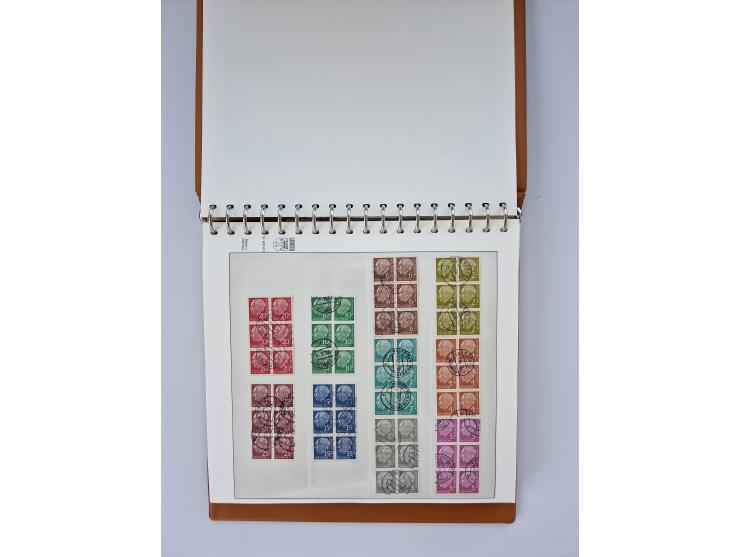 1951/2023, reichhaltiger postfrischer/ungebrauchter und gestempelter Sammlungsbestand mit Viererblocks, Bogenecken, Oberrands