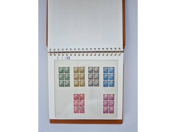 1951/2023, reichhaltiger postfrischer/ungebrauchter und gestempelter Sammlungsbestand mit Viererblocks, Bogenecken, Oberrands