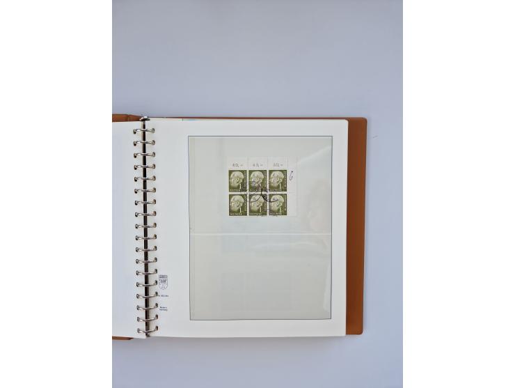 1951/2023, reichhaltiger postfrischer/ungebrauchter und gestempelter Sammlungsbestand mit Viererblocks, Bogenecken, Oberrands