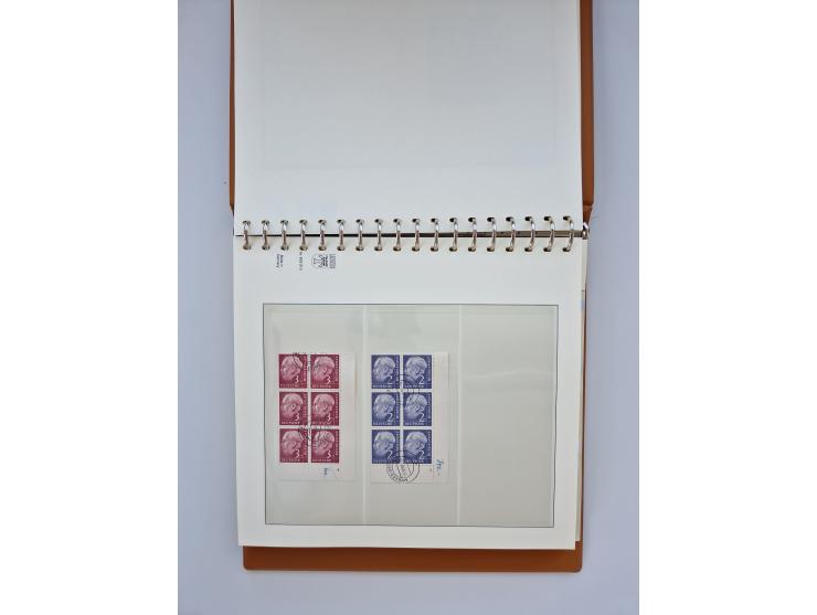 1951/2023, reichhaltiger postfrischer/ungebrauchter und gestempelter Sammlungsbestand mit Viererblocks, Bogenecken, Oberrands
