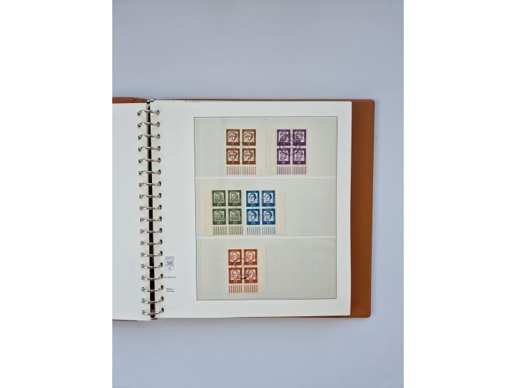 1951/2023, reichhaltiger postfrischer/ungebrauchter und gestempelter Sammlungsbestand mit Viererblocks, Bogenecken, Oberrands