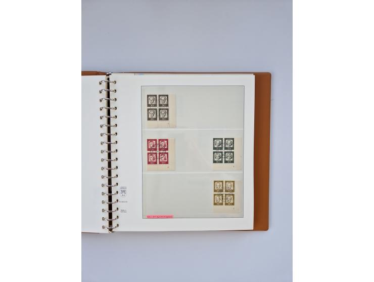 1951/2023, reichhaltiger postfrischer/ungebrauchter und gestempelter Sammlungsbestand mit Viererblocks, Bogenecken, Oberrands