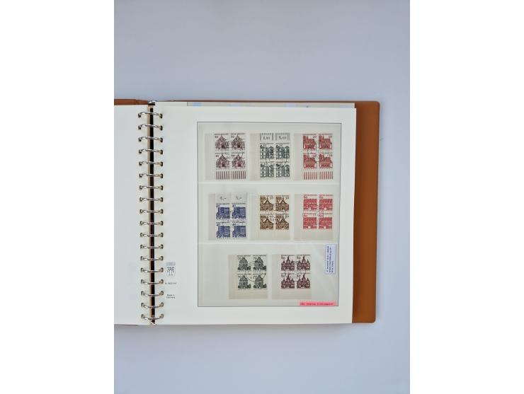 1951/2023, reichhaltiger postfrischer/ungebrauchter und gestempelter Sammlungsbestand mit Viererblocks, Bogenecken, Oberrands