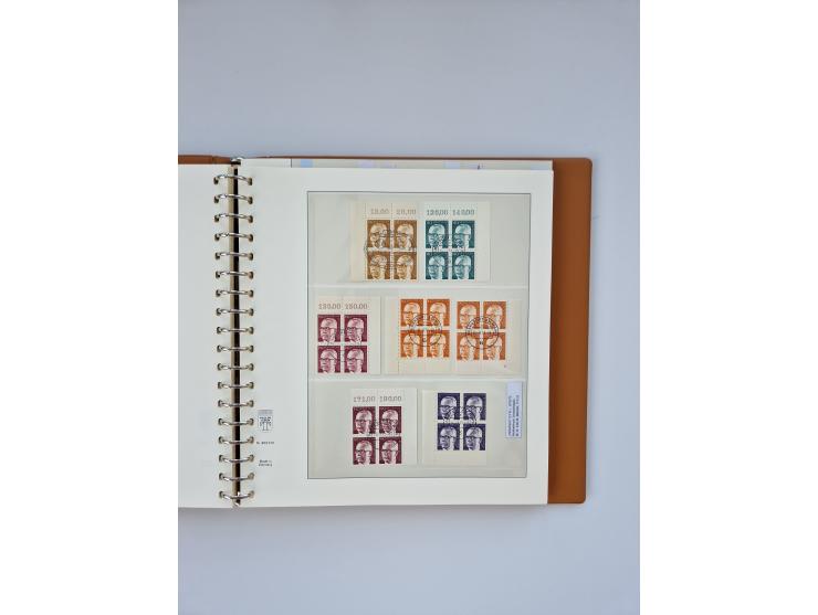 1951/2023, reichhaltiger postfrischer/ungebrauchter und gestempelter Sammlungsbestand mit Viererblocks, Bogenecken, Oberrands